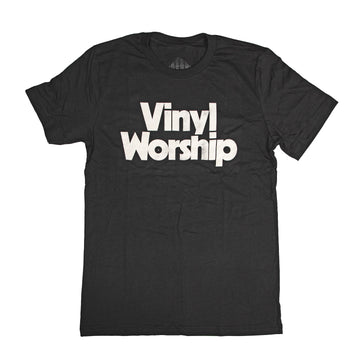 Vinyl Worship T-shirt (Vintage Black) – Waxwork Records